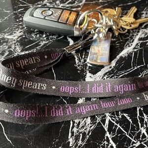 RARE Britney Spears Oops! I Did It Again Tour 2000 Lanyard